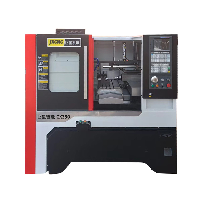JX350 Gang类型CNC车床用于切割工具，并使用快速工具更换